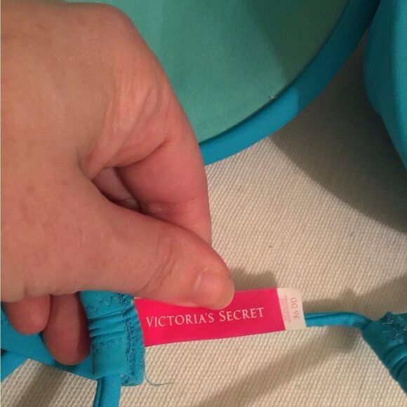 Victoria's Secret Neon Blue Push Up Bikini Top - Picture 5 of 5